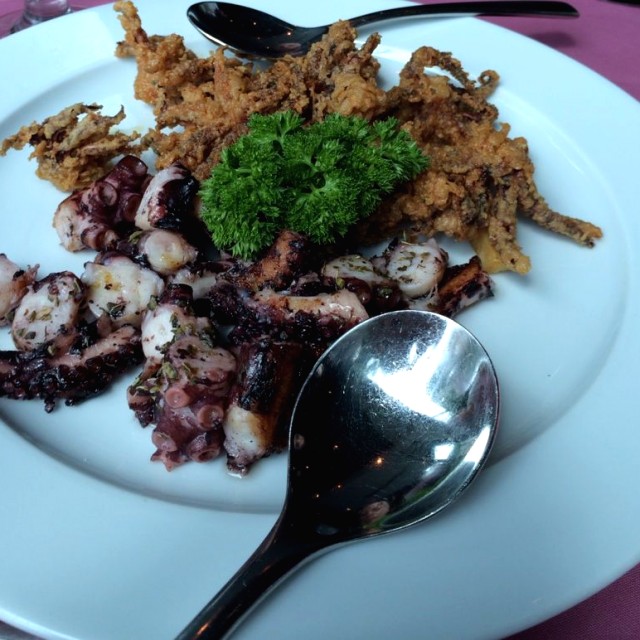 Pulpo al Carbón & Arañitas