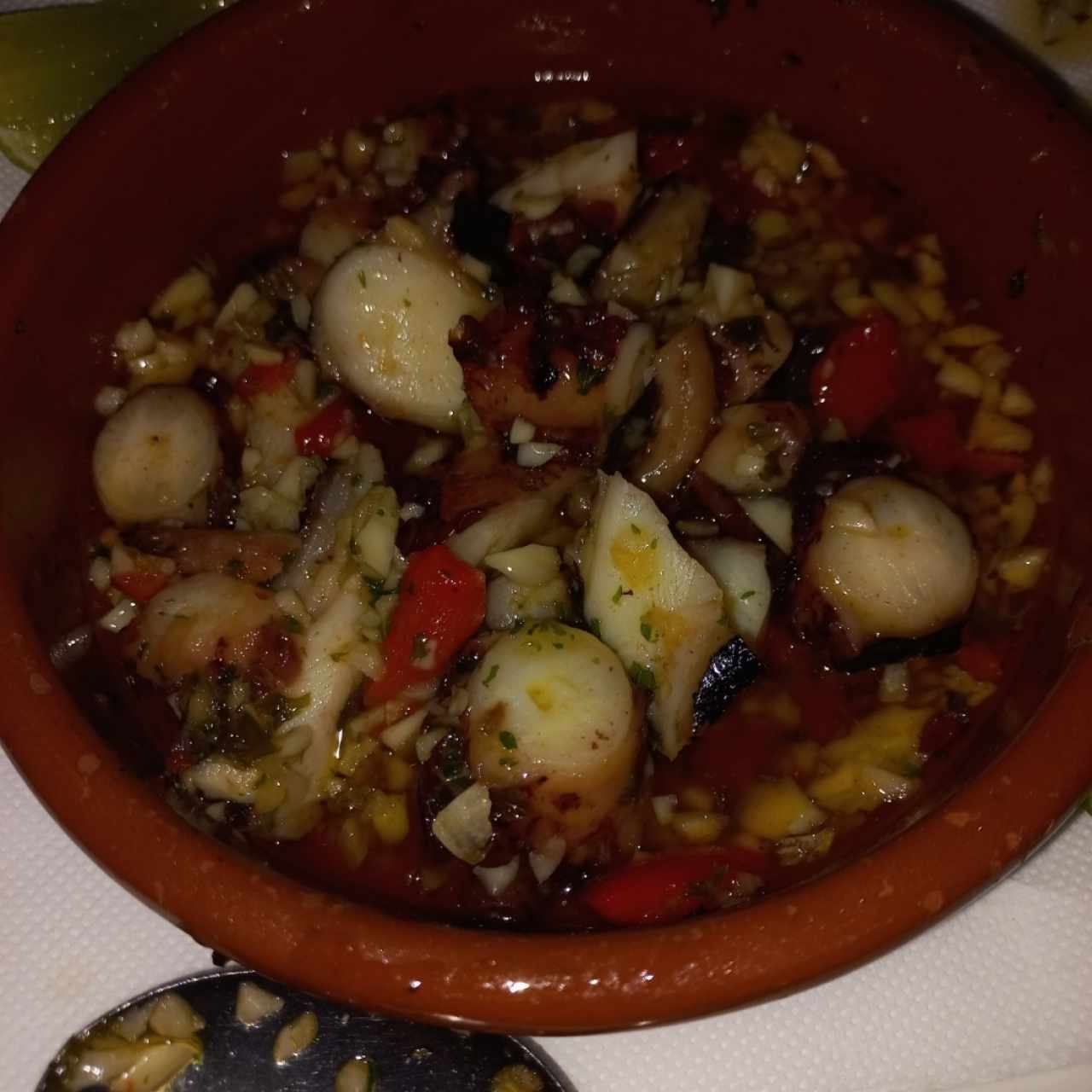 Pulpo al ajillo 