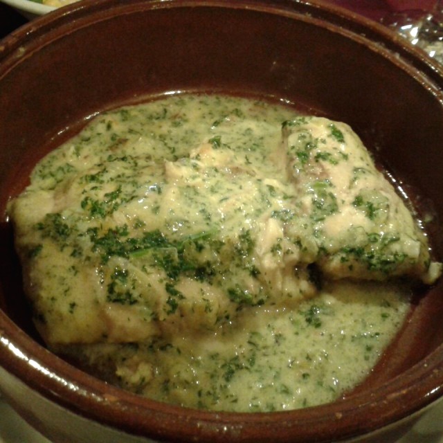 Corvina en salsa verde