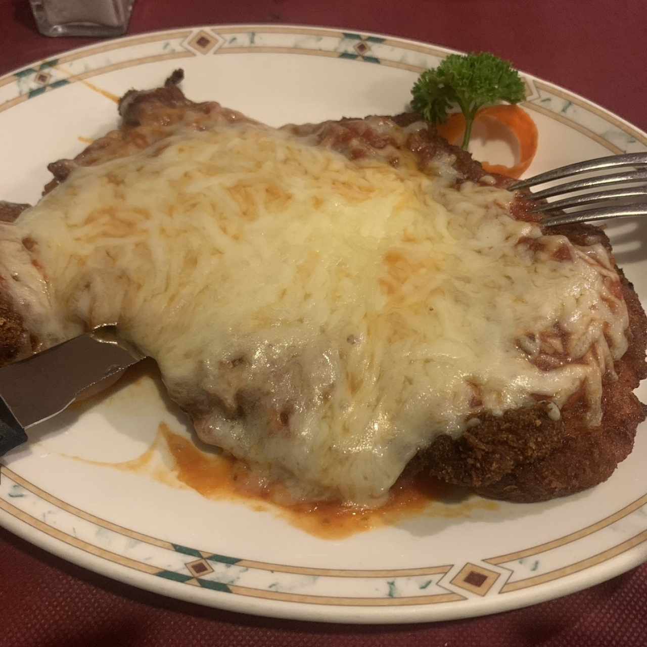 Parmesana de res 