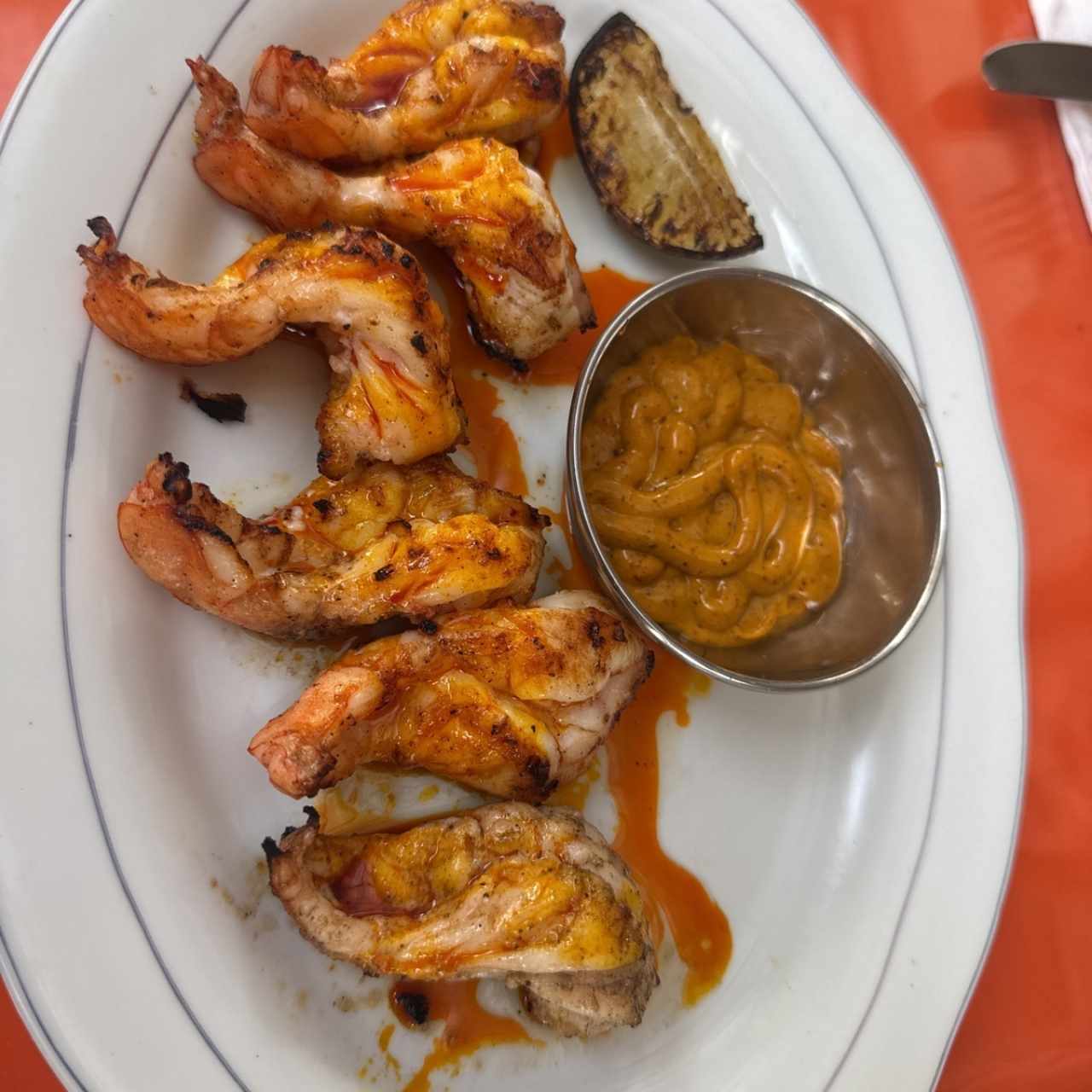 Langostinos parrilla