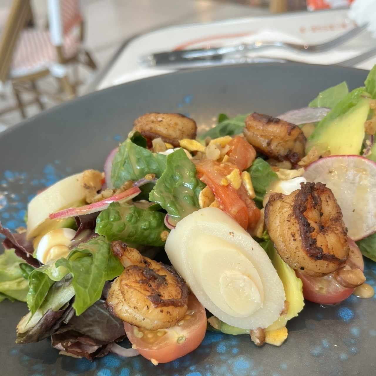Ensalada de camarones 