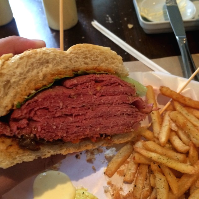 Brisket sandwich