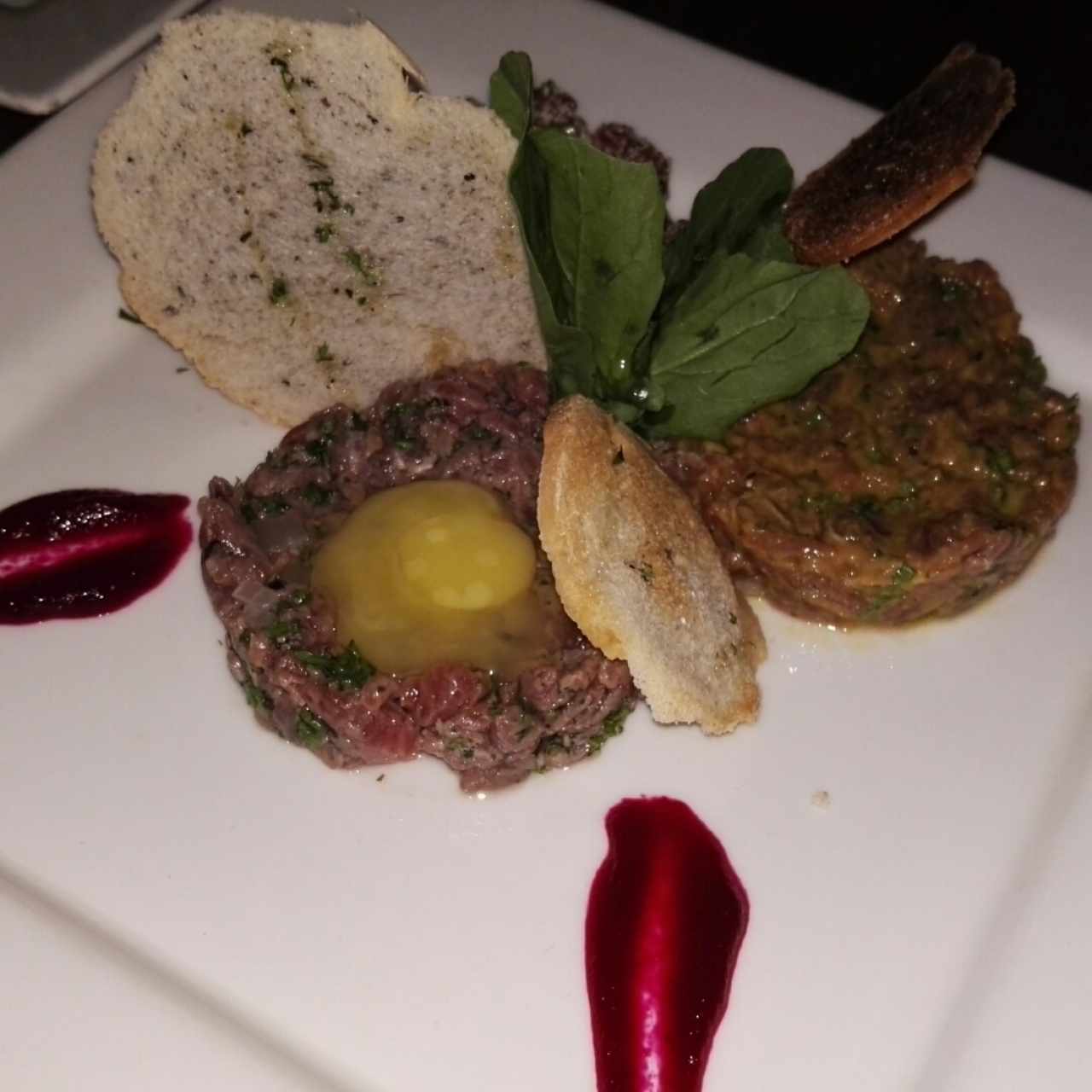 Tartar de lomito en tres presentaciones