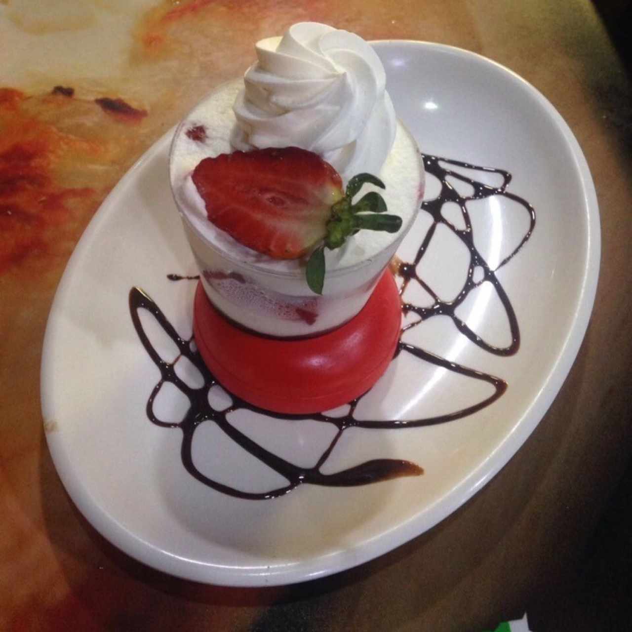 Fresas con crema