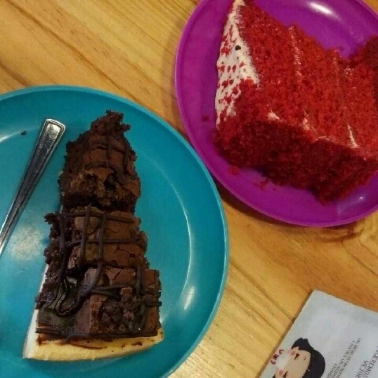 Cheesecake de Brownie y Red velvet 