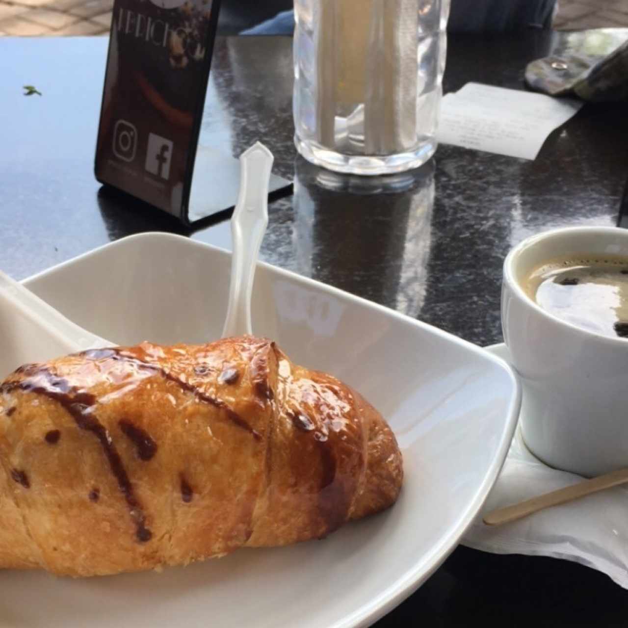 Croissant de chocolate 