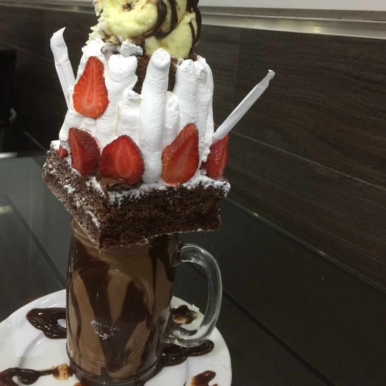 merengada de chocolate y mantecado