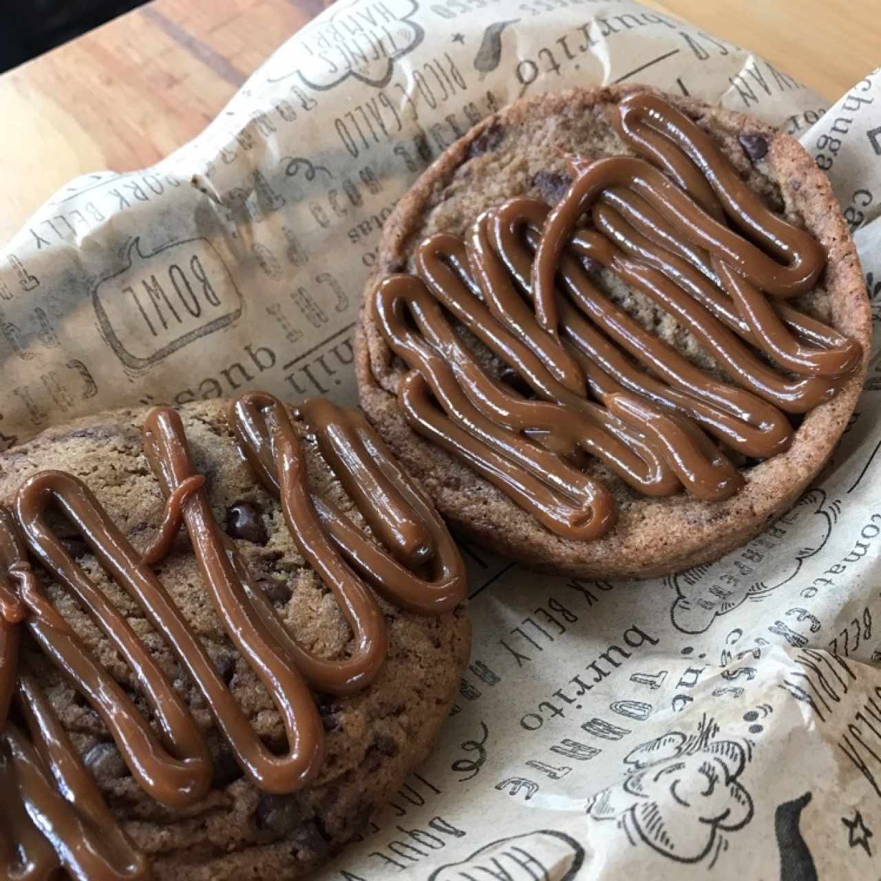 galletas de chocolate con arequipe 