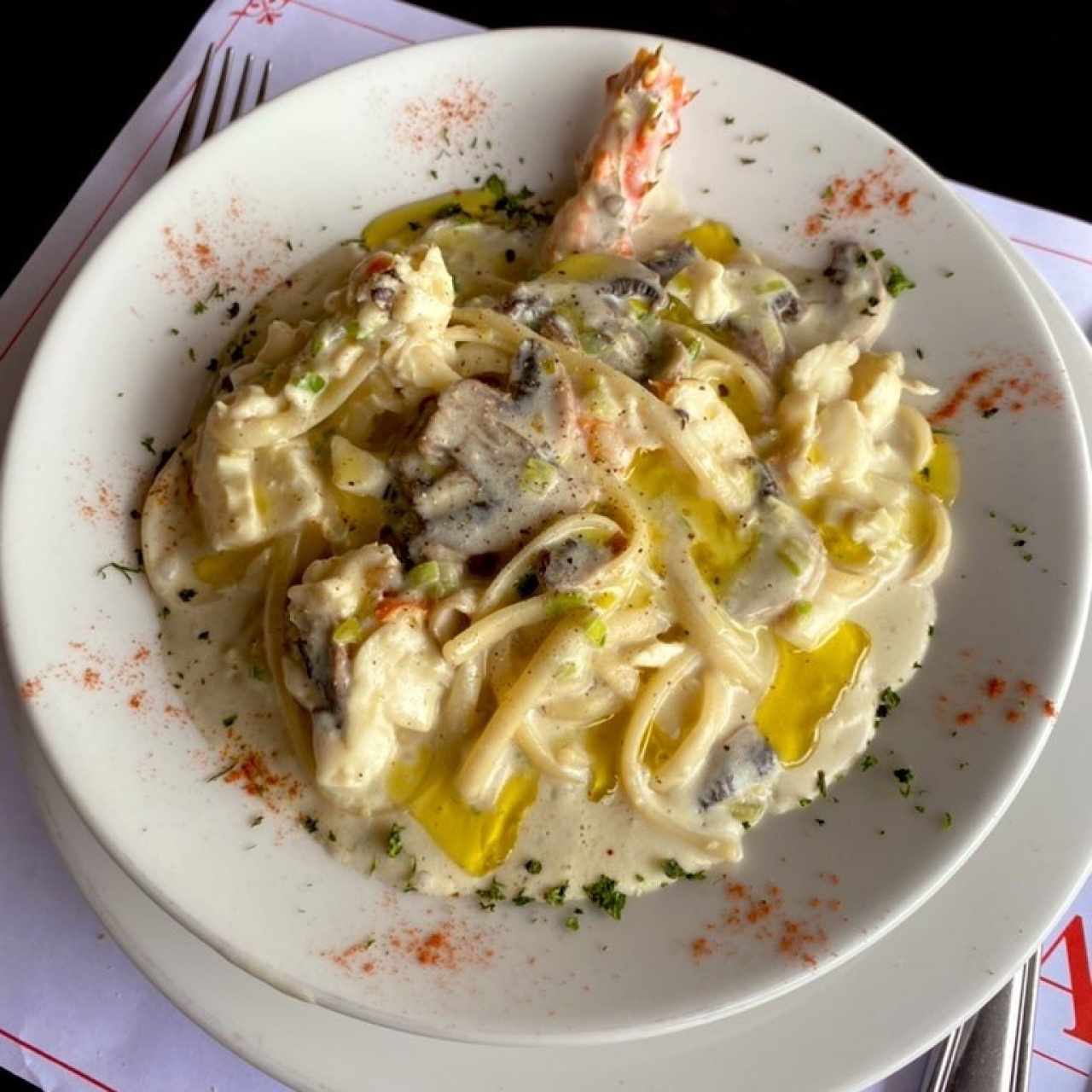 Pasta con langosta 