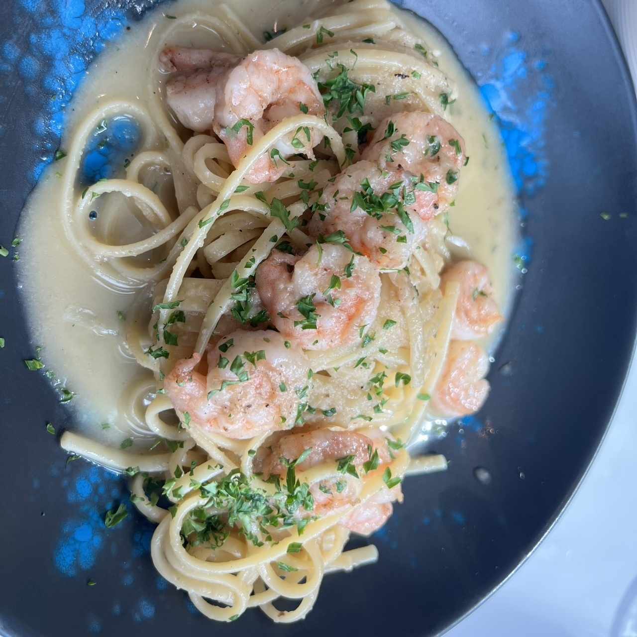 Pasta Camarones al Ajillo
