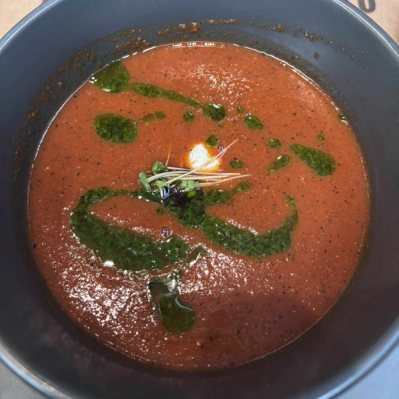 Sopa de tomate Ahumado