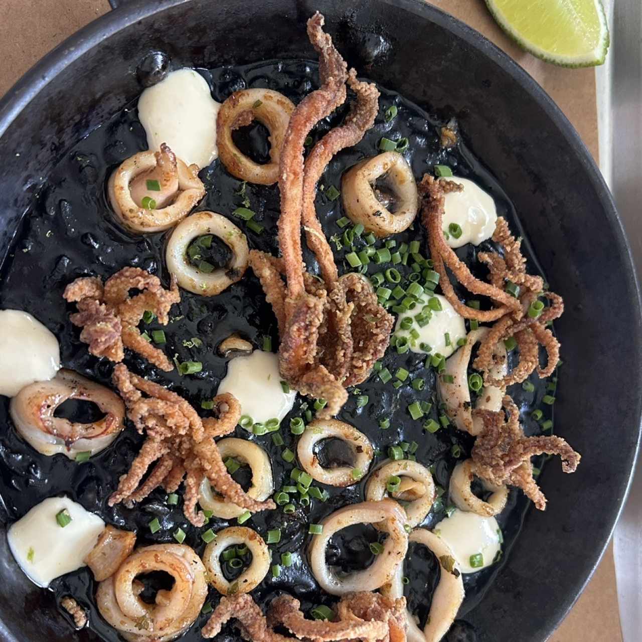 Risotto de calamares