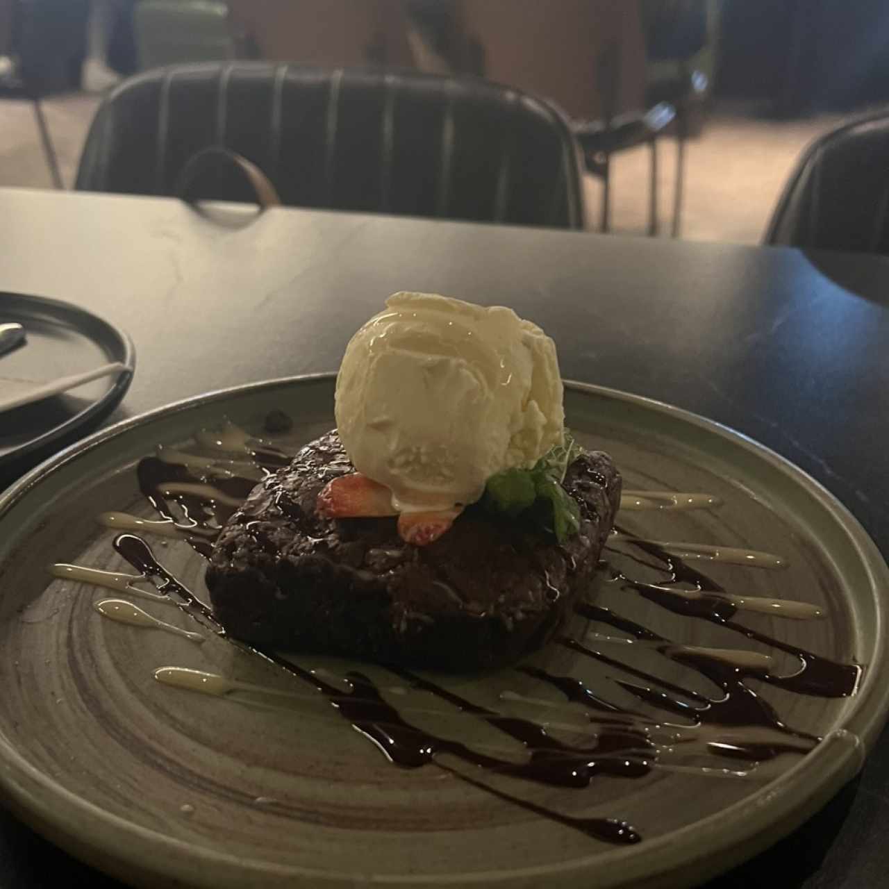 Brownie con Helado 