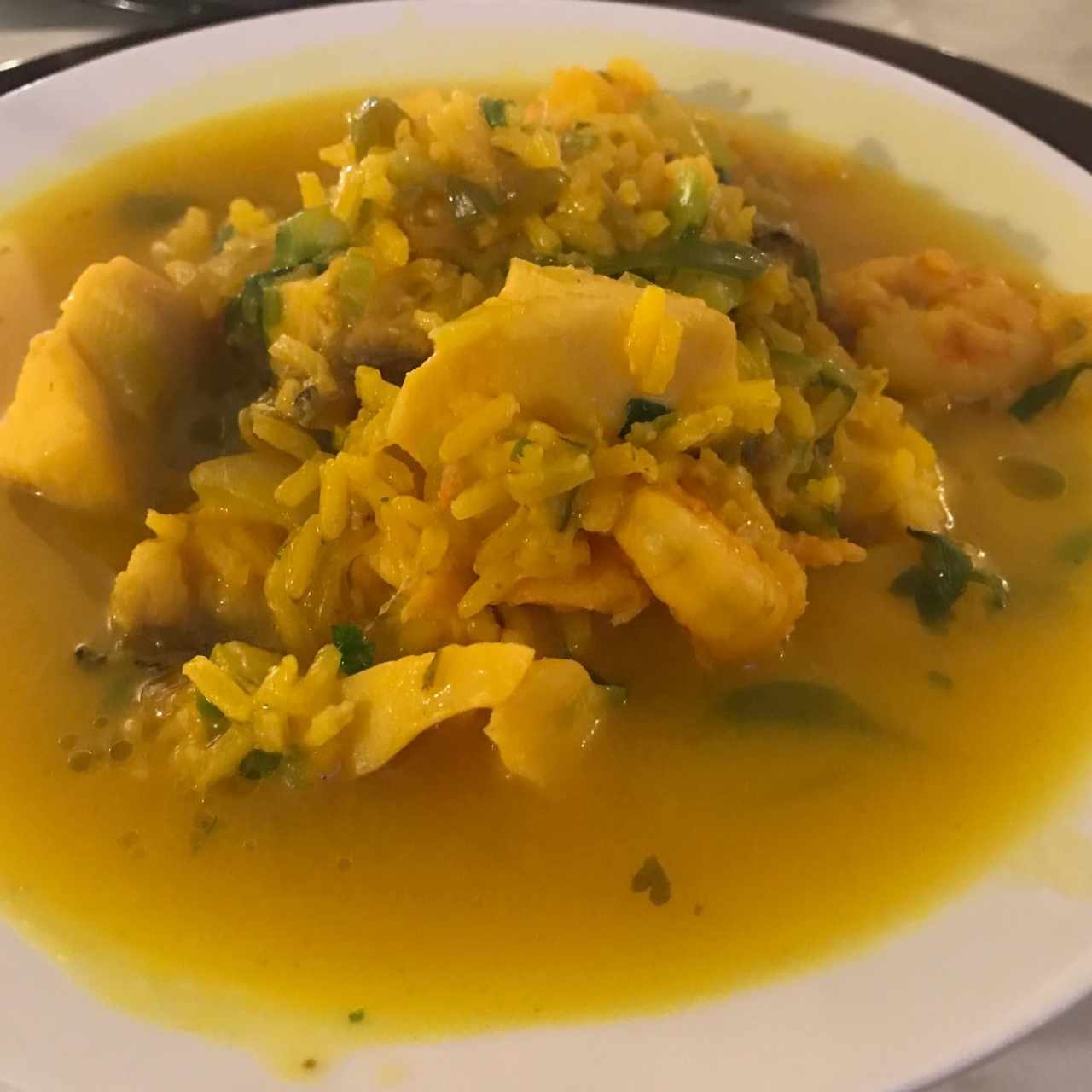 Asopado de Mariscos y Mero