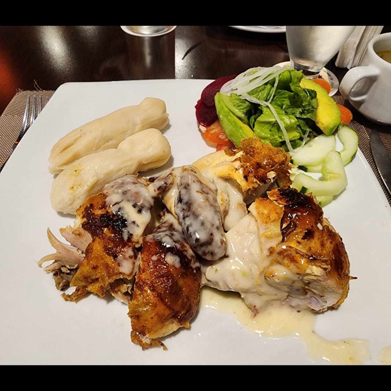 Combo de medio pollo 