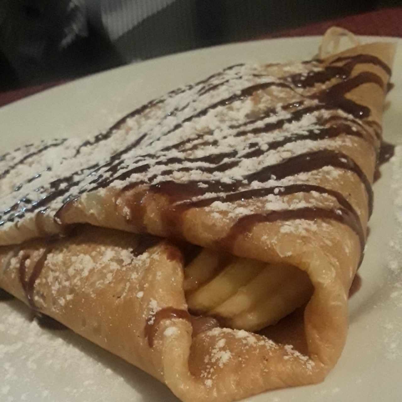 Crêpe de cambur y nutella