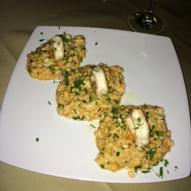 Risotto de langostinos